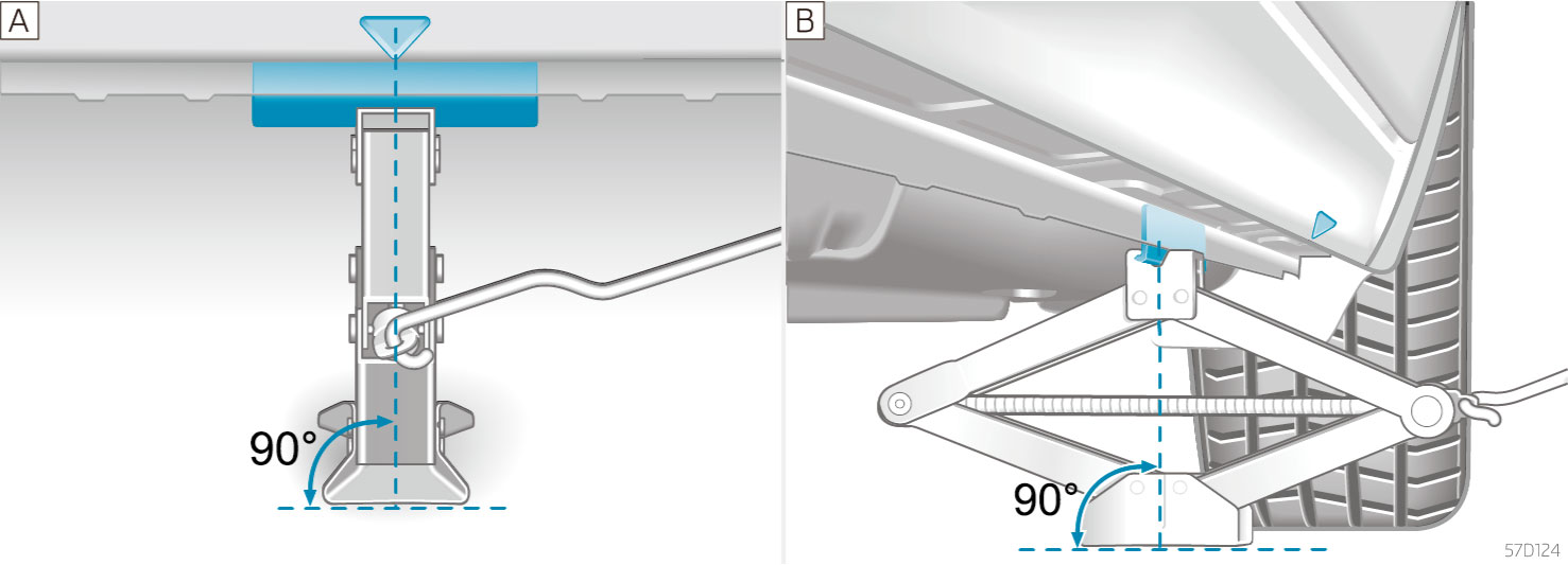 Установка домкрата